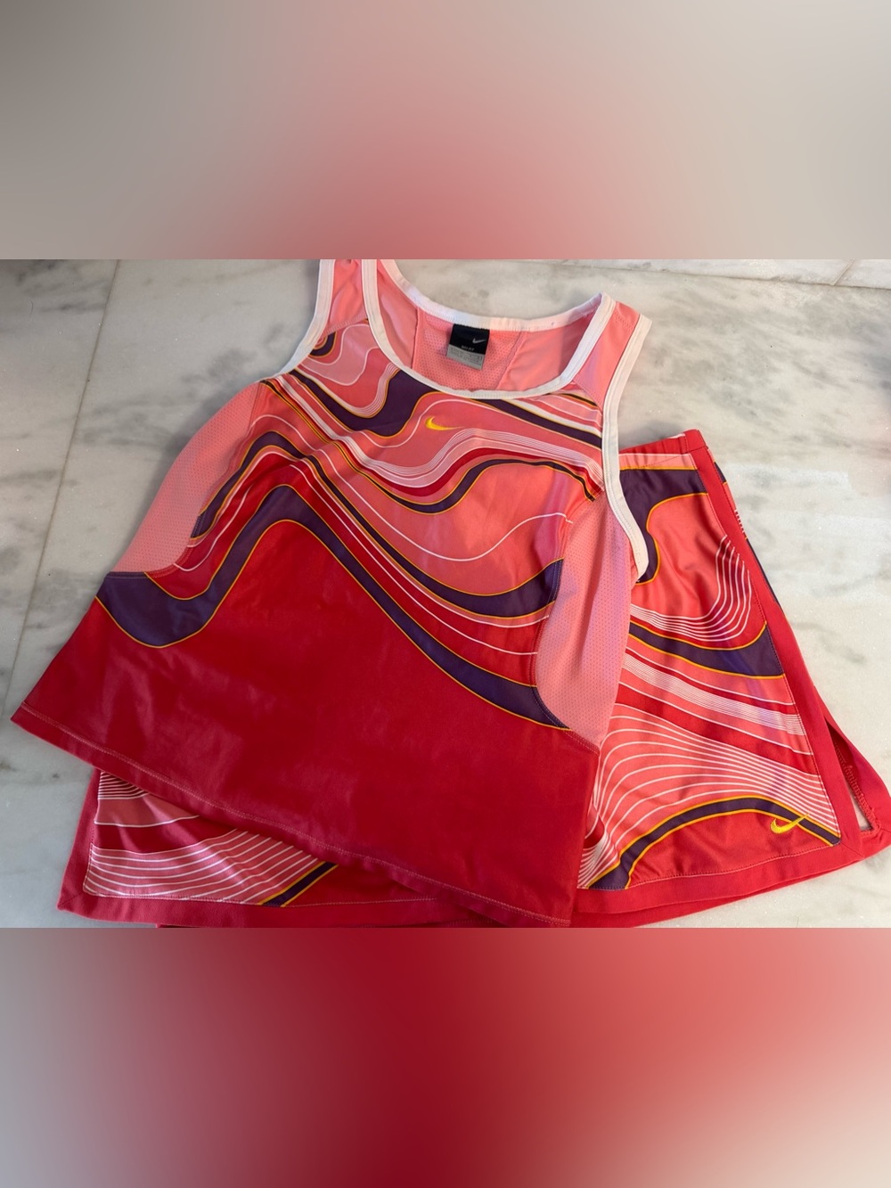 Nike dri-fit tank and skort set